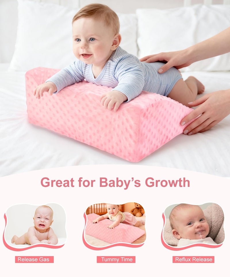CreateBay Store Nursing Reflux Prop for Infant,Baby Colic & Gas Relief,Memory Foam Nursery Support with Reusable Bag & Colorbox,Baby Tummy Time Prop for Neck and Shoulder Strength Growth, Baby Product Gift - Image 2